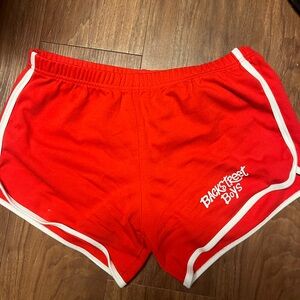 Backstreet Boys band shorts from tour Red Womens shorts